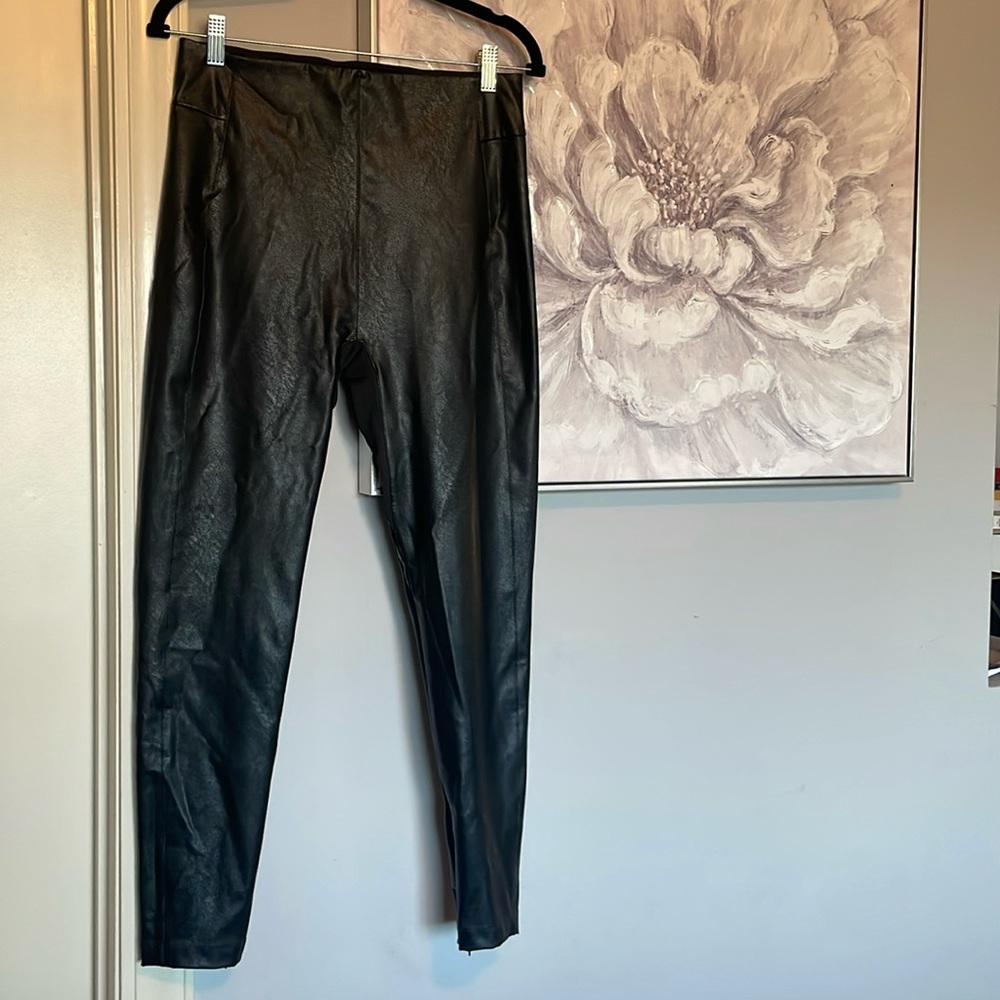 Honeylove Just Like Leather Leggings Sz L NWOT